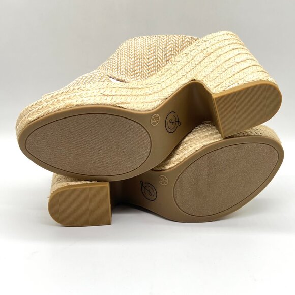 Chinese Laundry‎ Womens Size 7 Espadrilles Wedge Platforms Sandals Shoes - Picture 9 of 16